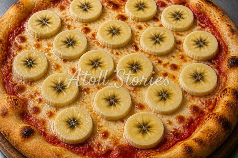🍕✨ Sweet & Savory Banana Pizza