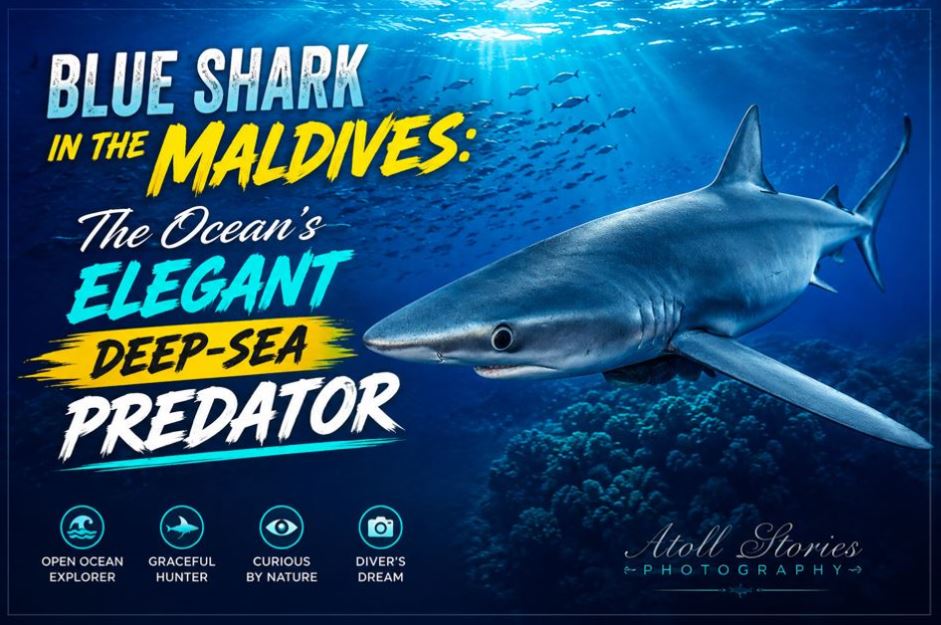 Blue Shark in the Maldives: The Ocean’s Elegant Deep-Sea Predator