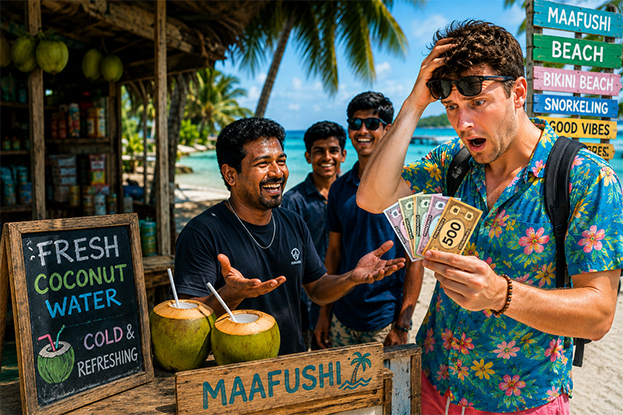 The Tourist Who Tried to Pay for Coconut Water With Monopoly Money in Maafushi